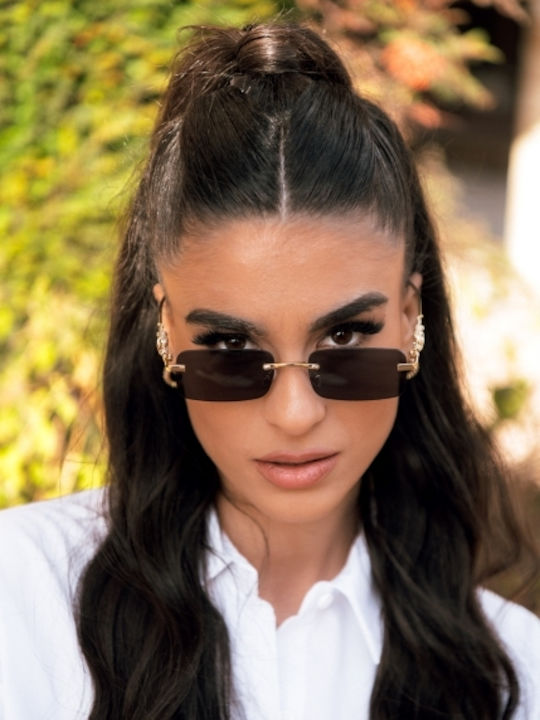 Leegio Damenträger Sonnenbrille mit Schwarzem Rahmen und Blauen Gläsern