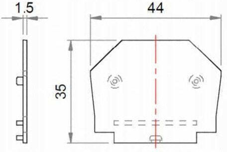 Em Group Τερματική Πλάκα Zsg Zug 2 5-4 0 Γκρι 43010 100 Τεμ