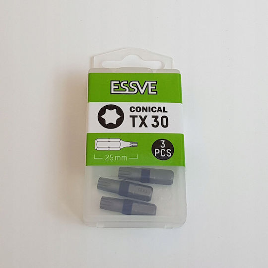 Essve Set 3 Screwdriver Bits Torx