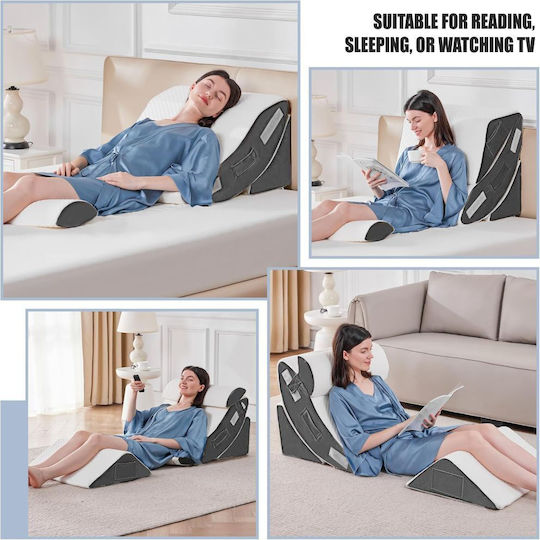 Ιατρικό Μαξιλάρι Αυχένα Memory Foam Λευκό