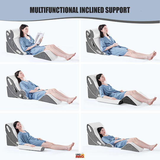 Ιατρικό Μαξιλάρι Αυχένα Memory Foam Λευκό