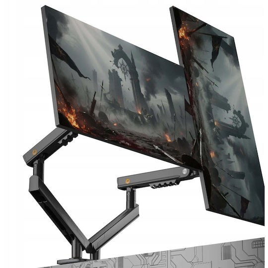 North Bayou A5C Desktop Stand for 2 Monitors up to 32" with Arm