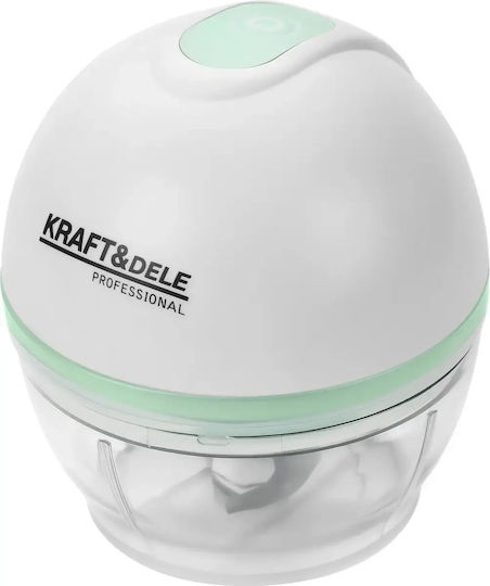 Kraft & Dele Mini Tocatoare Multi 28W cu Recipient 150ml Alb