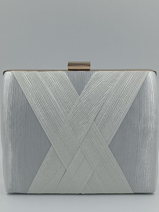 Damentasche Kupplung Silber