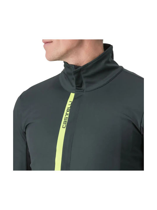 Castelli Jachetă Cortavânt Pentru Ciclism Pentru Bărbați Mânecă Lungă Verde