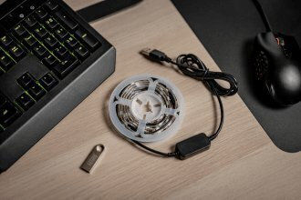 Newell Ταινία LED USB 5V RGB Φως 3m Τύπου SMD5050 με Τροφοδοτικό