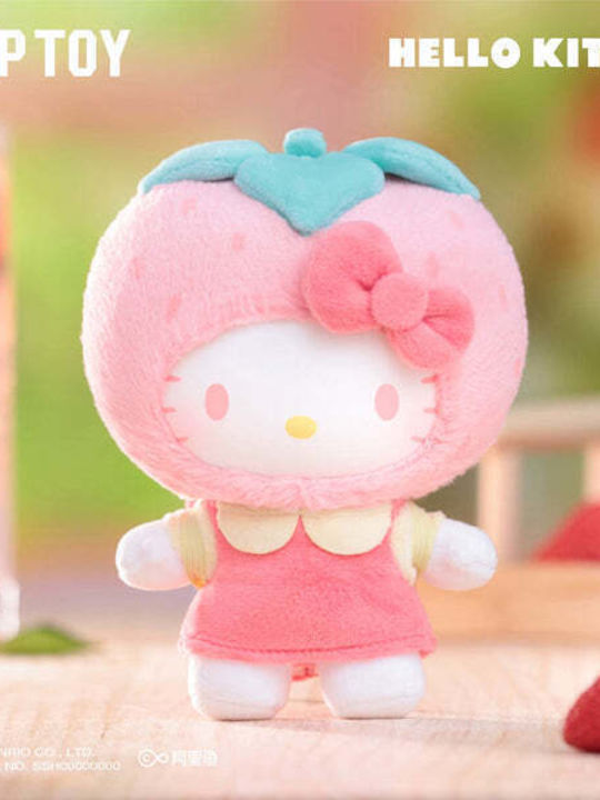 Plüschiger Schlüsselanhänger Hello Kitty Fruity Paradise Blind Box 1 Stück Zufallsauswahl