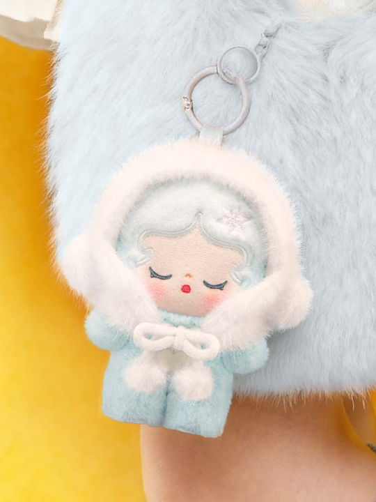 Plüschiger Schlüsselanhänger Pop Mart Pop Bean Fluffy Cozy Series Plüsch Anhänger Blind Box 1 Stück Zufallsauswahl