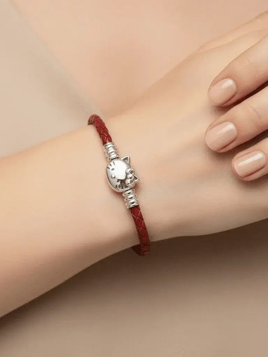 Red Bracelet Cat Charm