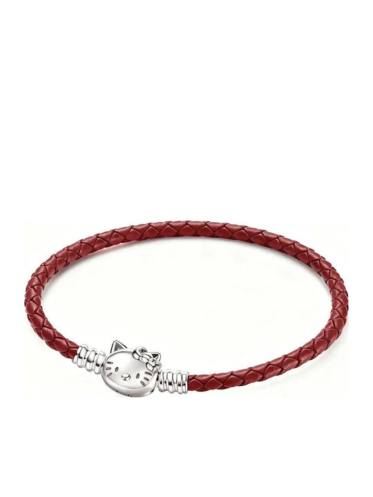 Red Bracelet Cat Charm