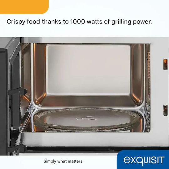 Exquisit Cuptor cu microunde încorporabil cu grill 20lt gri