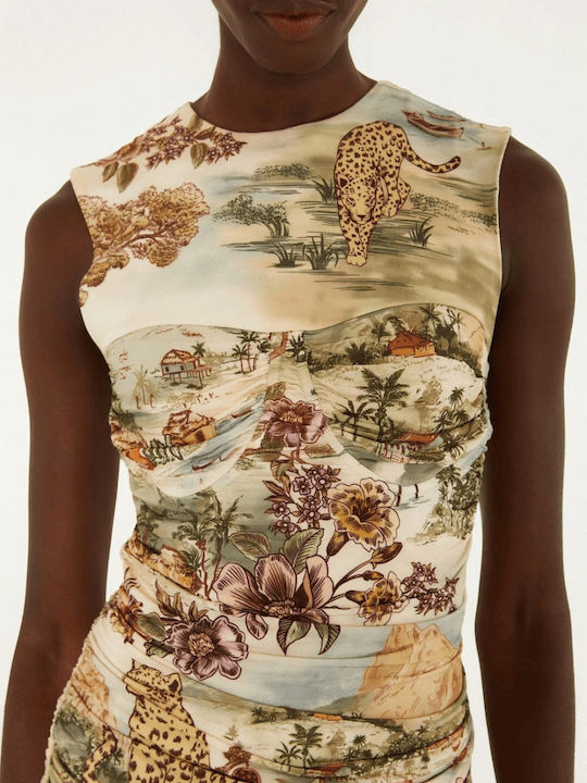 Women's Sleeveless Blouse Off White