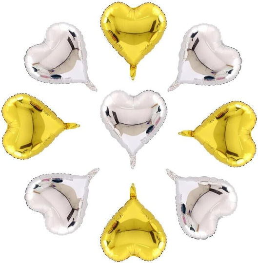 Set 2 Baloane Inimi Folie Aurii 45 cm
