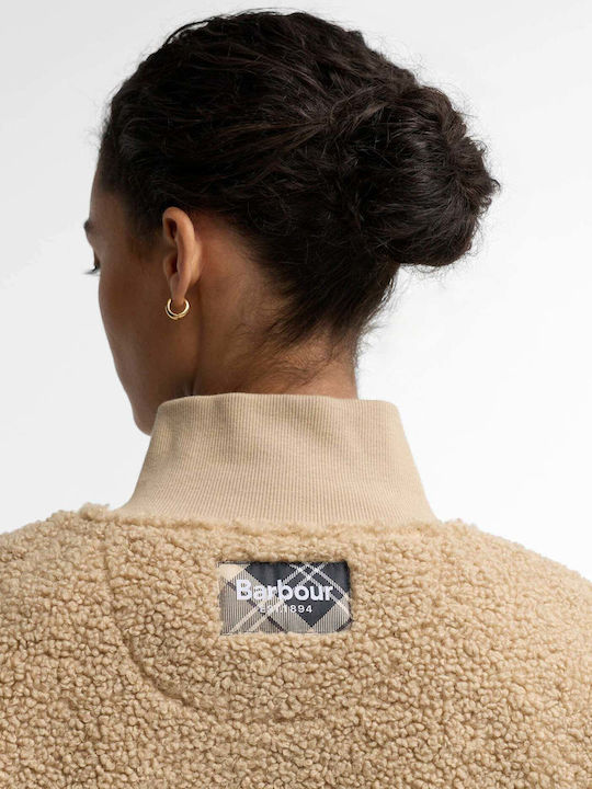 Winters Damen Fleece Bluse Beige