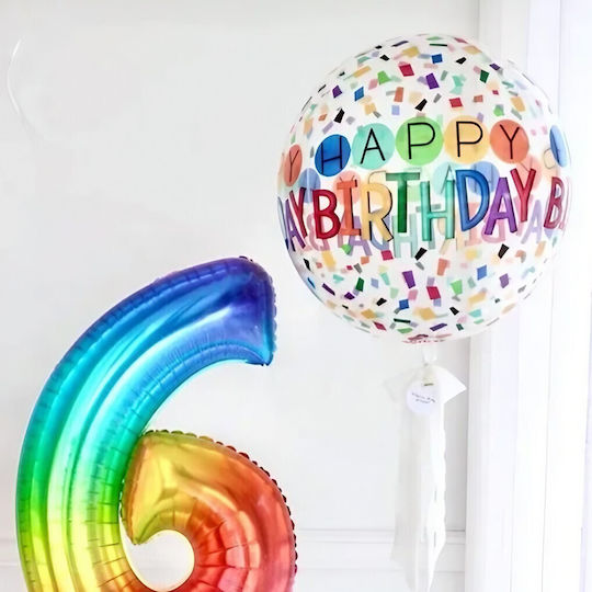 Balon Zi De Naștere Folie Jumbo Alb 63 cm