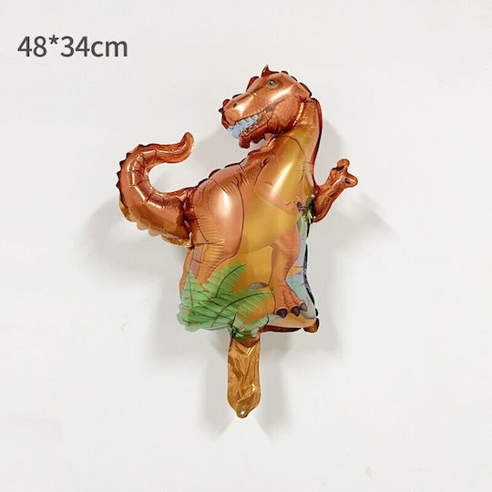 Baloane Zi De Naștere Dinozauri Folie Maro 48 cm