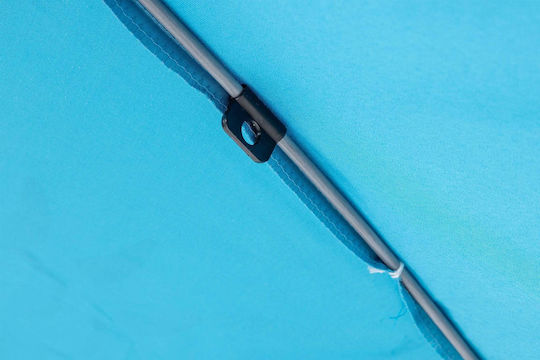 Escape Folding Aluminum Beach Umbrella Diameter 2.02m with UV Protection and Air Duct Blue
