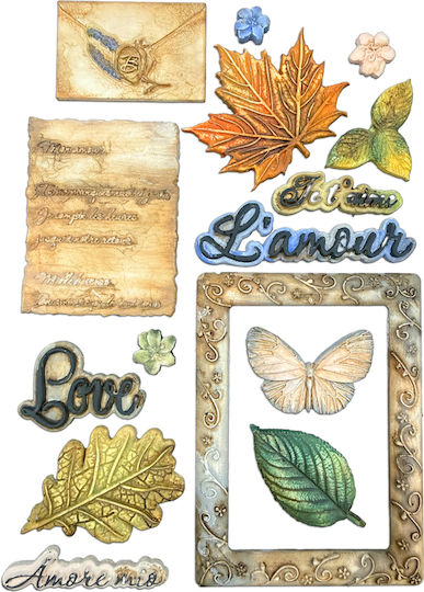 Matriță Silicon A5 15×21cm Stamperia Flowers Poems