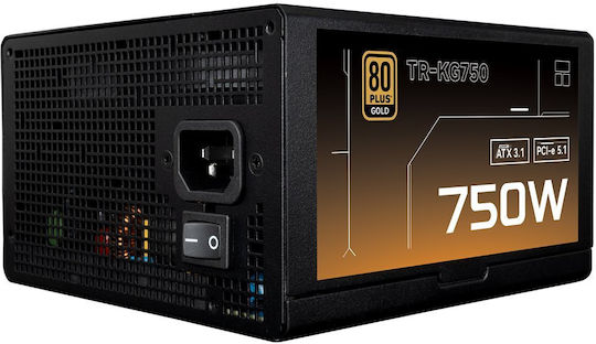 Thermalright 750W Negru Sursă de Alimentare Complet Modulară 80 Plus Gold (TR-KG750-sleeved)