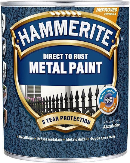 Hammerite Anti-Korrosionsfarbe 5lt Graues Geschmiedet