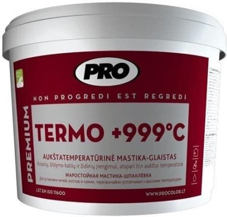 PRO Πάστα Κατασκευαστικής Κόλλας Υψηλής Θερμοκρασίας Λευκή 1kg