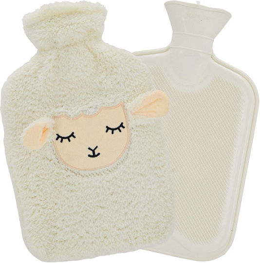 Victoria Sport Wärmflasche in Grauer Farbe Mit Bezug Allgemeine Verwendung 32x20cm 1750ml
