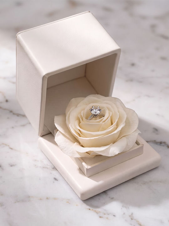 Single Stone Ring From 18K Gold