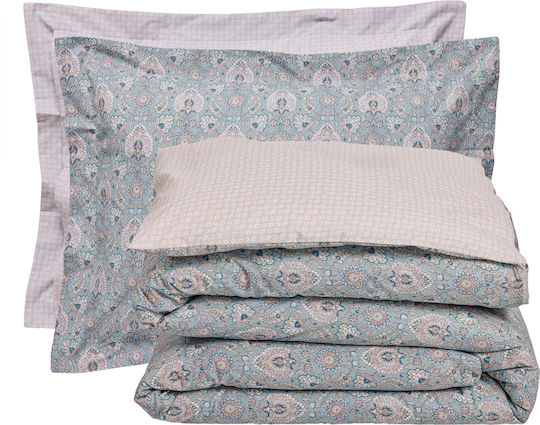 Das Home 5457 King Size Bed Sheet Set with Rubber Hugger 240x260+35cm Multicolour (4 Pieces)
