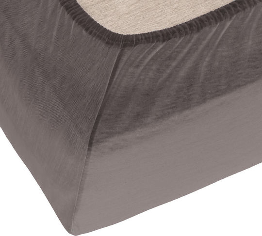 Dymo Ημίδιπλο 120x200+25εκ. με Λάστιχο Grey638