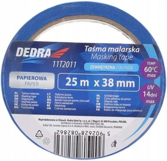 Dedra Εξωτερική Χαρτοταινία Κάλυψης 38 Mm X 25 M