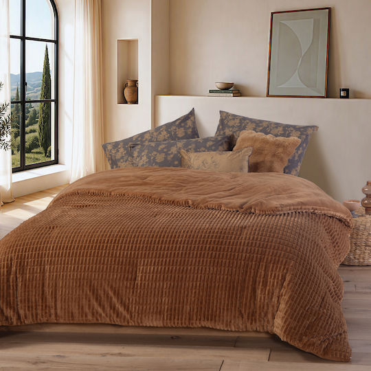 Nef-Nef Homeware Κουβερτοπάπλωμα Σετ Μονό 160x220εκ. Elaisa 740