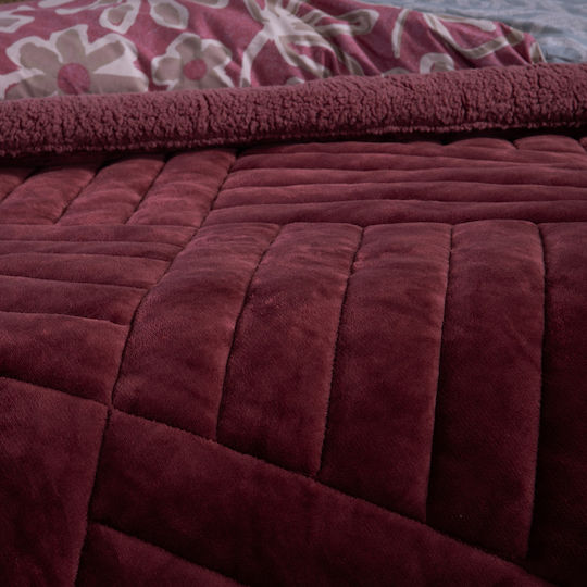 Nef-Nef Homeware Sherpa Comforter Set Single 160x220cm Alice 690 690 GSM