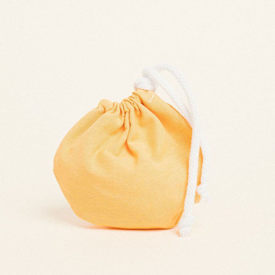 Beauty Home Fabric Ecru Gift Bucket Bag 13x14cm