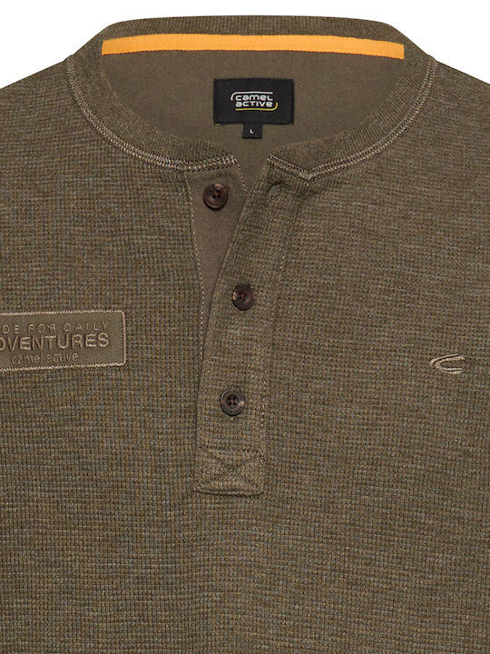 Henley T-shirt Olive