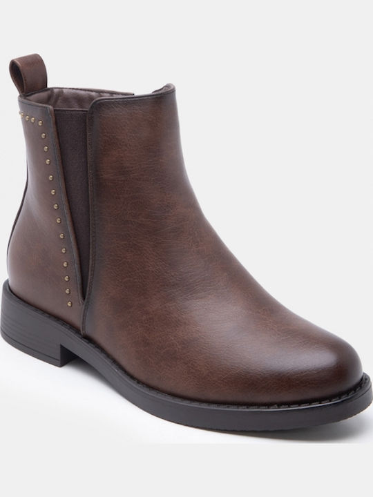 Wildleder Damen Stiefeletten Braun