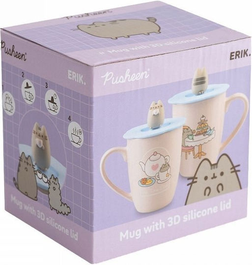 Grupo Erik Pusheen Чаша Керамична с Капак 350ml