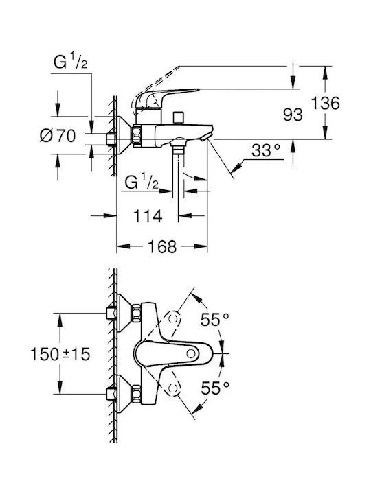 Grohe Swift Mischbatterie Bad / Duscharmaturen