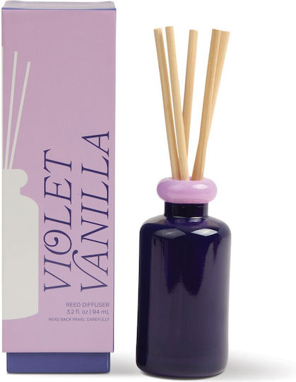 Gestapelter Glas Diffusor Violett Vanille 94ml Paddywax