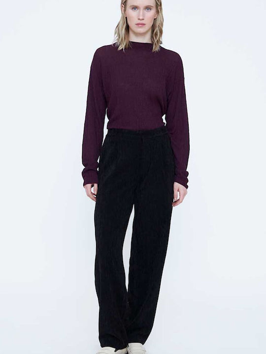 Women's Fabric Trousers Black