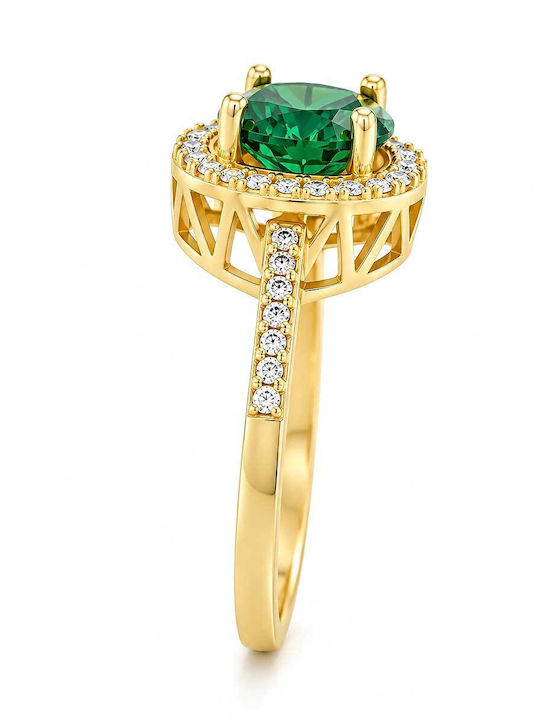Xryseio Единичен камък от Злато 14K