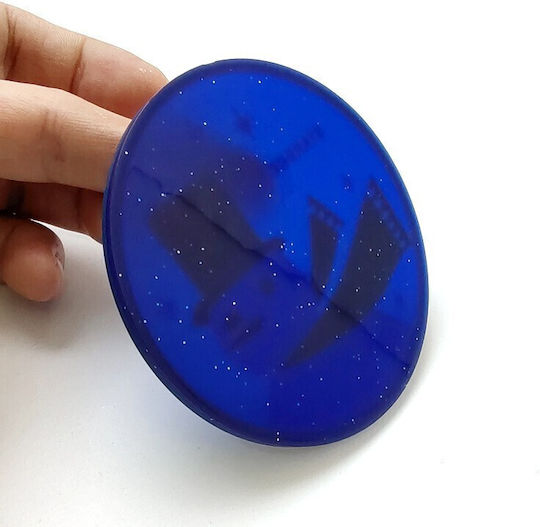 Coaster De Crăciun Din Sticlă Oameni De Zăpadă 10x10cm