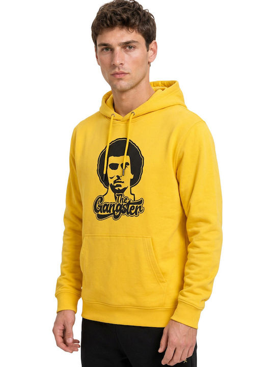 Sweatshirt mit Kapuze Gelb