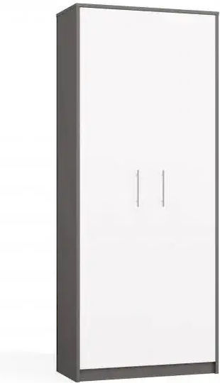 Βιβλιοθήκη Anthracite White 74x35x180εκ.