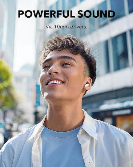 Anker R50i NC In-ear Bluetooth Handsfree Headphones with Sweat Resistance and Charging Case White
