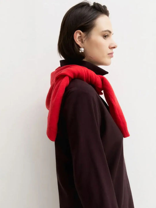 Long Sleeve Women's Shirt Burgundy