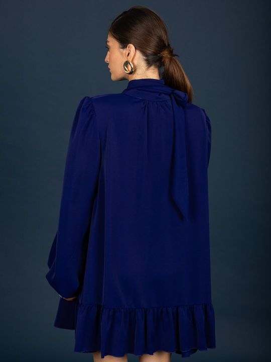 Summer T-Shirt Dress Ink Blue