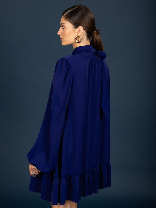 Summer T-Shirt Dress Ink Blue