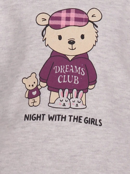 Dreams by Joyce Kinder-Nachtwäsche Winter Ecru Mit Melange Bär Dreams by Joyce Kinder-Nachtwäsche Winter Ecru Mit Melange Bär