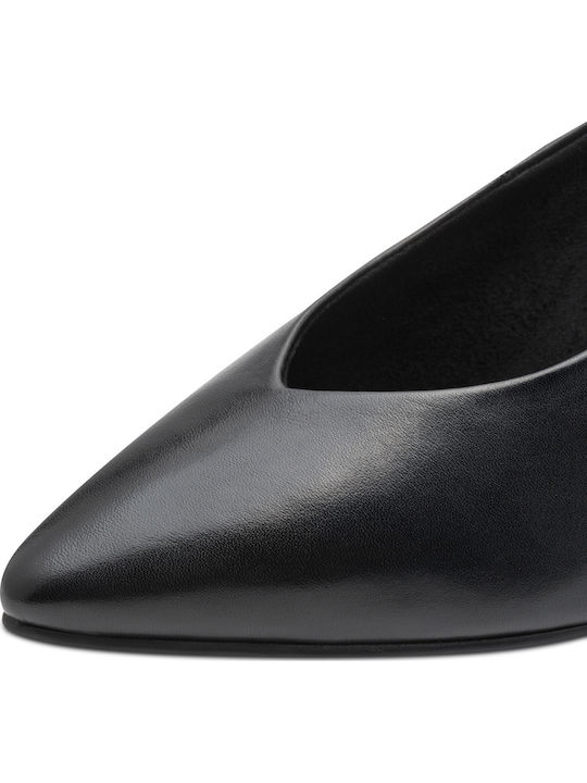 Leder Pumps Schwarz