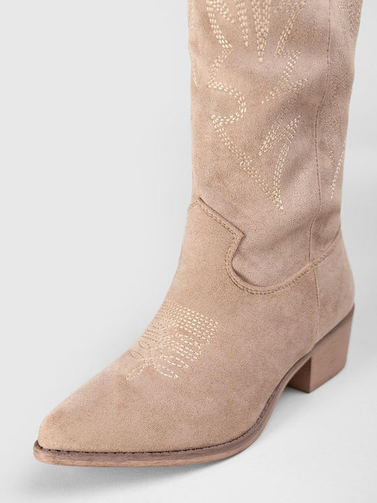 Suede Women's Brown Cowboy Boots